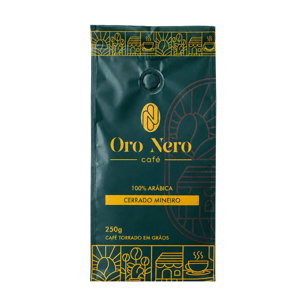 Café Oro Nero em grãos, embalagem de 250g