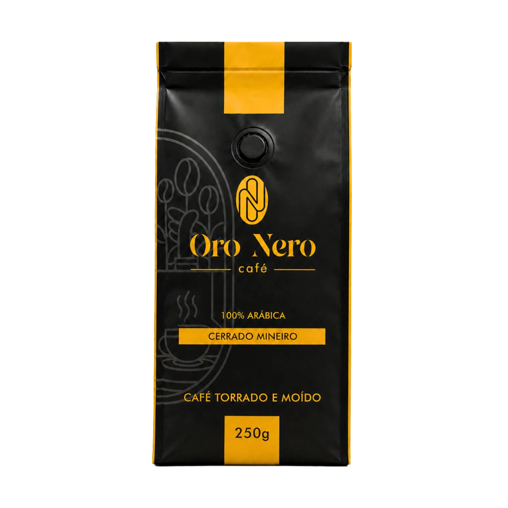 Café Oro Nero torrado e moído